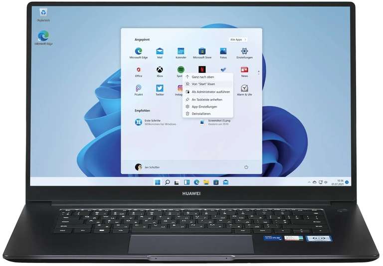 Ультрабук HUAWEI MateBook D 15 BoD (IPS, Intel Core i5-1135G, 8/256 ГБ, Windows 11)