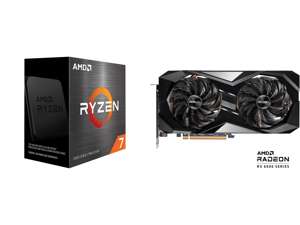 Комбо процессор AMD Ryzen 5700x + видеокарта ASRock Challenger RX 6700XT