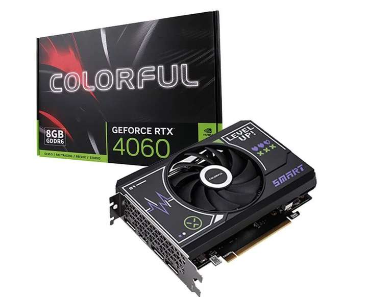 Видеокарта Colorful GeForce RTX 4060 8 ГБ (GeForce RTX 4060 Mini 8GB-V) (цена c озон картой) из-за рубежа