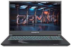 15.6" Ноутбук GIGABYTE G5 KF Intel Core i5-12500H, RAM 16 ГБ, SSD 512 ГБ, GeForce RTX 4060 для ноутбуков 8 ГБ, без ОС, черный