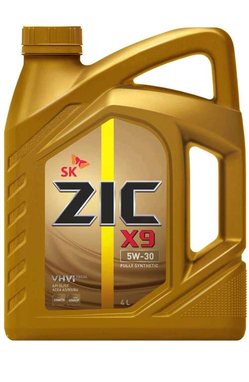 Моторное масло ZIC X9 5W-30 Синтетическое 4 л