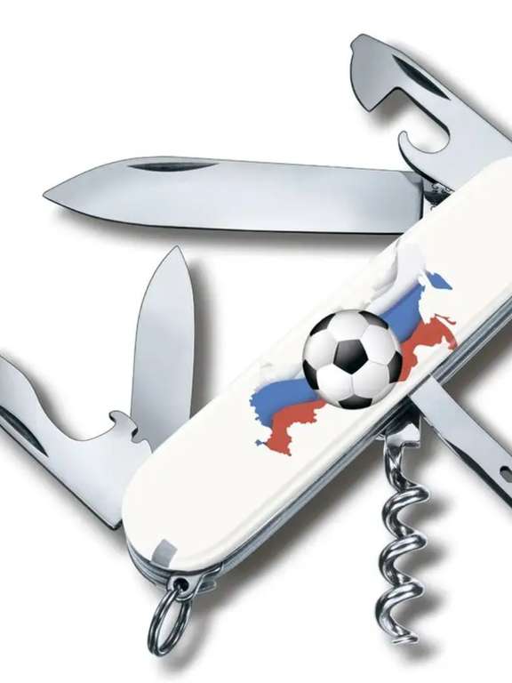 Швейцарский нож Victorinox Spartan Российский футбол 1.3603 SOCCER I (с Вайлдберриз Кошельком)