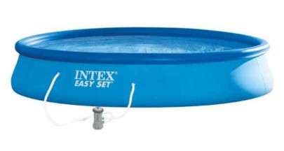 Бассейн надувной INTEX с насосом, 457х457х84 см