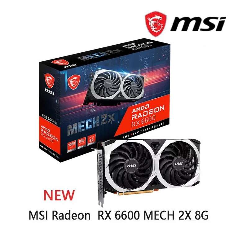 Видеокарта MSI Radeon RX 6600 MECH 2X (35420₽ через QIWI)