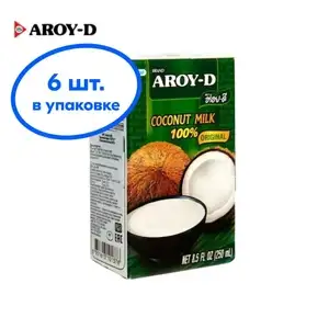 Растительный напиток Aroy-D, кокосовый, 250 мл х 6 шт