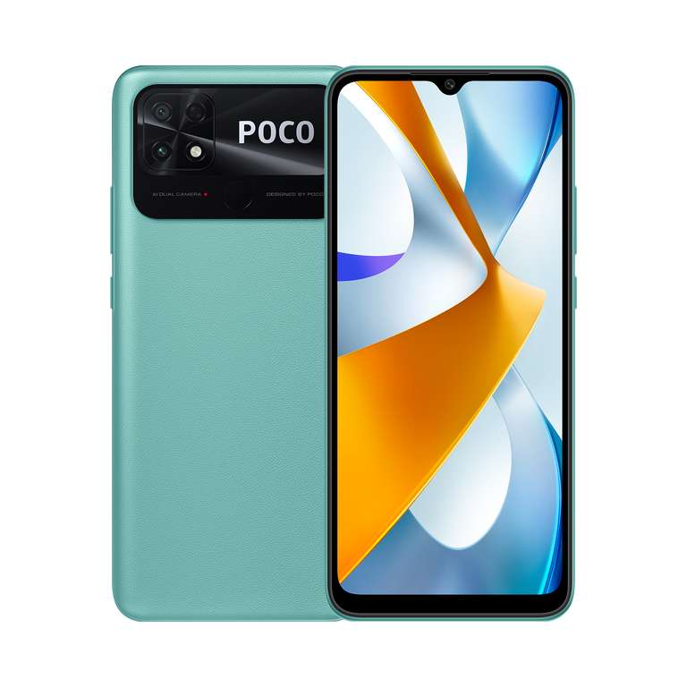 Смартфон POCO C40, 4/64Gb (IPS, Type-C, 6000 mAh, IP52)