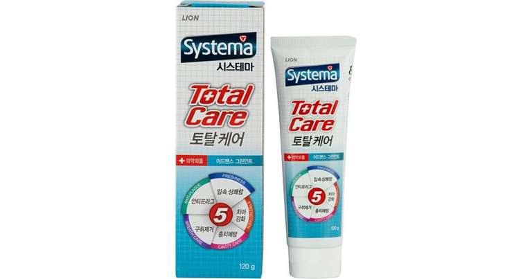 Зубная паста комплексный уход SYSTEMA "Systema total care" со вкусом мяты 120гр