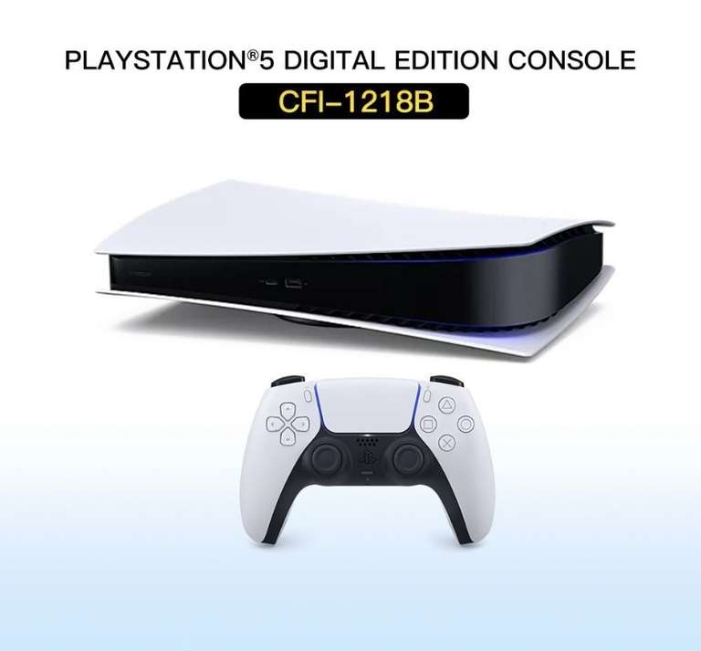 Консоль Sony PlayStation 5 Digital Edition 825 ГБ (из-за рубежа, при оплате картой OZON)
