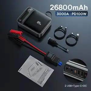 Автомобильное пусковое устройство Baseus Super Energy Ultra Car Jump Starter (26800 mAh, 3000A, PD 100W, LED)