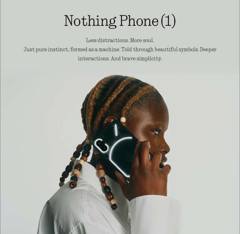 Смартфон Nothing Phone (1) глобальная версия 8/256 ГБ, черный (из-за рубежа, по Ozon карте)