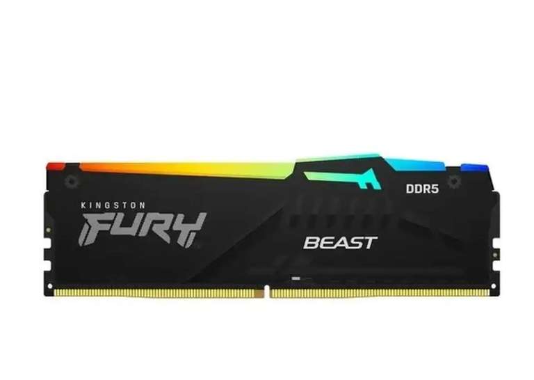 Модуль памяти DDR5 16GB RGB FURY Beast Black KF552C40BBA16 RGB