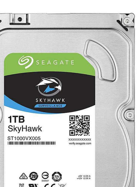 Жесткий диск Seagate SkyHawk ST1000VX005 / 3.5" / SATA III / 1 Тб / 5900 об/мин / кэш 64 Мб