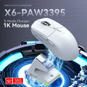 Беспроводная компьютерная мышь Attack Shark X6 (PAW3395)