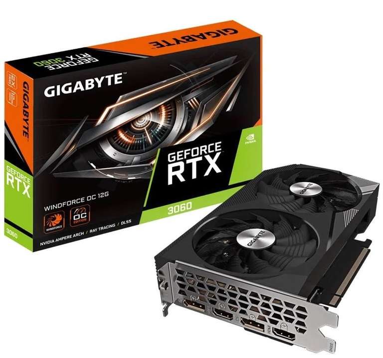 Видеокарта GIGABYTE NVIDIA GeForce RTX 3060 (GV-N3060WF2OC-12GD 2.0)