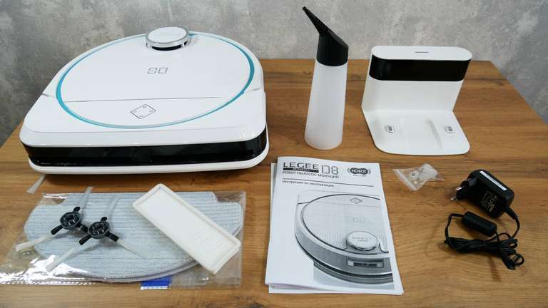 Робот-пылесос моющий Hobot Legee D8, полотёр (опциональная станция самоочистки) (цена с ozon картой)