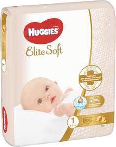 Huggies подгузники Elite Soft 1, 3-5 кг, 100 шт.
