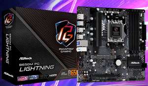 Материнская плата Asrock B650M PG LIGHTNING (AM5, mATX)