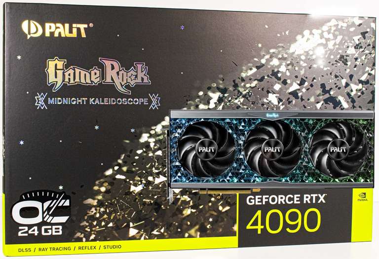 Видеокарта Palit GeForce RTX 4090 24 ГБ (GameRock OC) цена с озон-картой