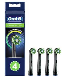 Oral-B Cross Action Black с технологией CleanMaximiser - cменные насадки для электрических зубных щеток, 4 шт.