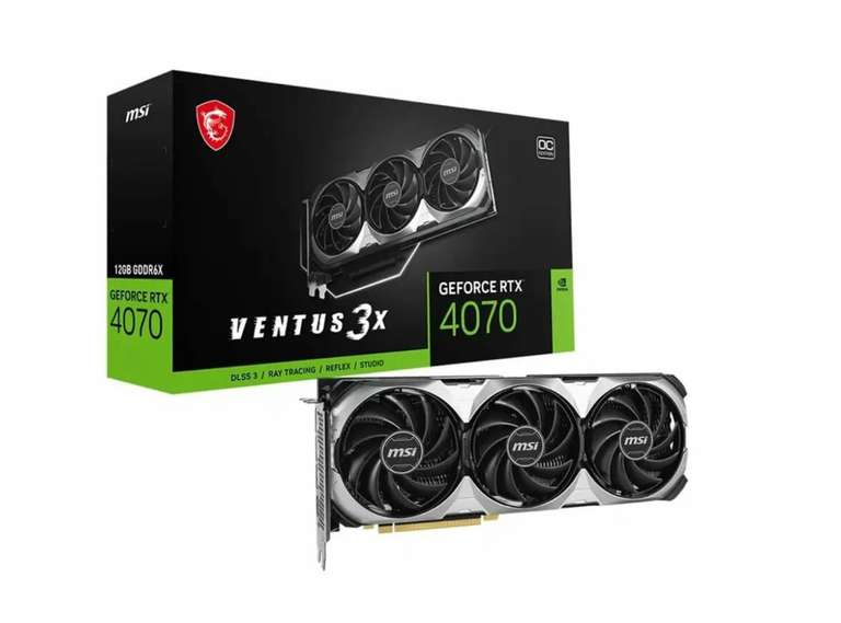 Видеокарта MSI GeForce RTX 4070 Ventus 3X E 12G OC