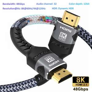 HDMI кабель 4K @ 120 Гц 8K @ 60 Гц HDMI 2,1 версия (0,5-3 м)