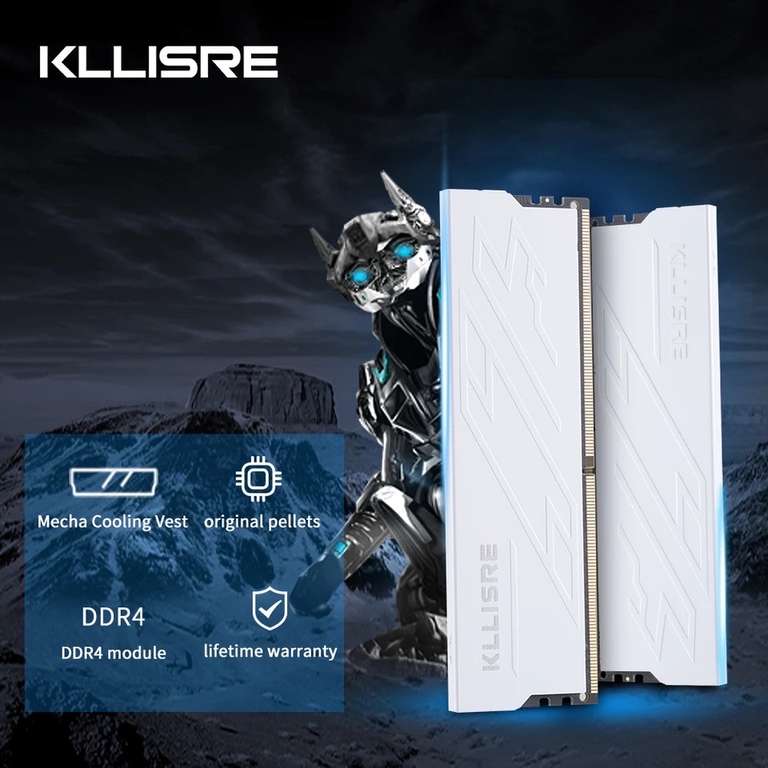 Оперативная память Kllisre DDR4 8gb 3200 White