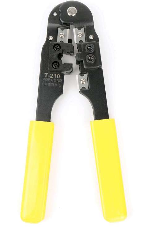 Обжимной инструмент для витой пары RJ45 (8p8c), Cablexpert T-210