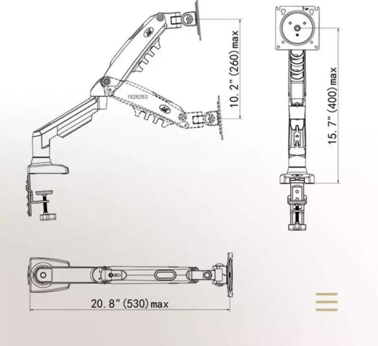 Кронштейн для монитора NB F80