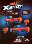 Набор из 4-бластеров Zuru X-Shot double hawk eye blaster, double micro blaster