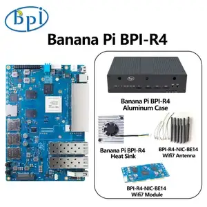 Одноплатник Banana Pi R4 с аксессуарами (для того, чтобы сделать роутер на openwrt с wi-fi 7 be 6 ГГц и 5 ГГц и 2.4 ГГц)