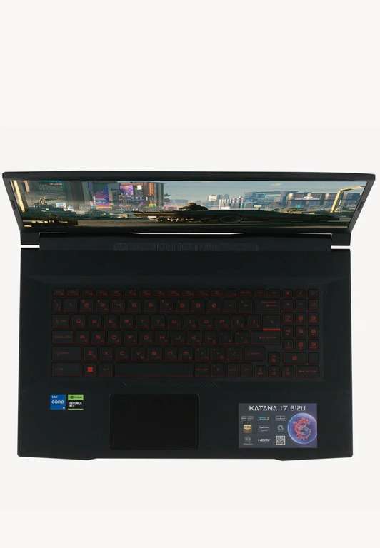 Ноутбук MSI Katana B12UCR-1024XRU 17, 17.3", 1920x1080, IPS, Core i5-12450H, 8/512, RTX 3050, noOS