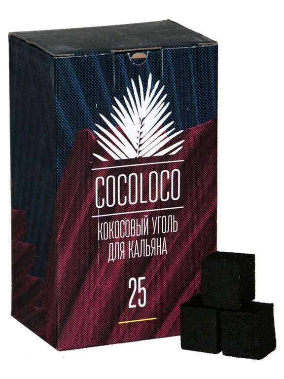 Уголь для кальяна кокосовый CocoLoco 72 шт 25 мм