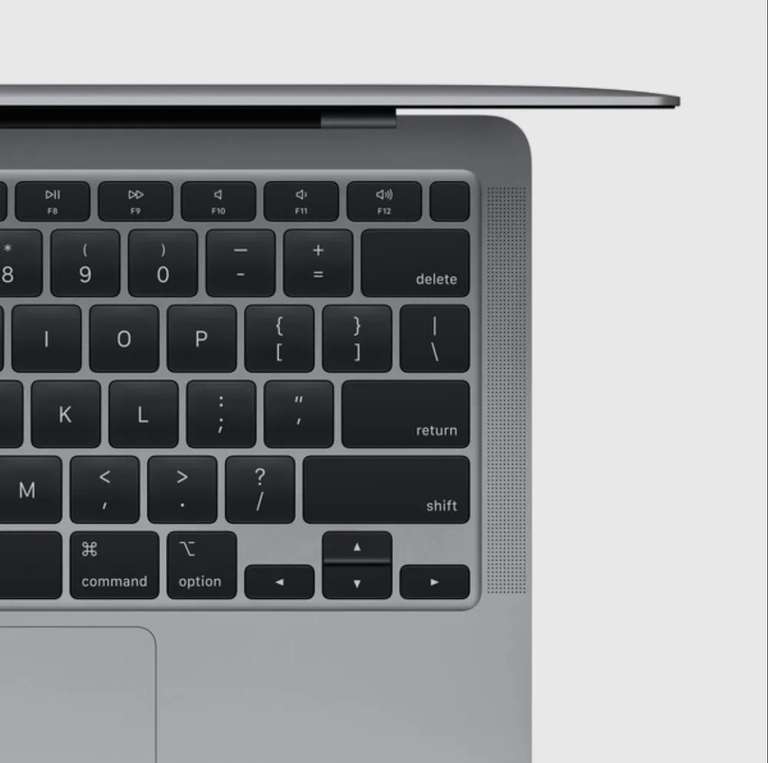 Ноутбук Apple MacBook Air M1 (a2337), , клавиатура кириллица, Apple M1 (3.2 ГГц), RAM 8 ГБ, SSD 256 ГБ, Apple M1, macOS, Space Gray