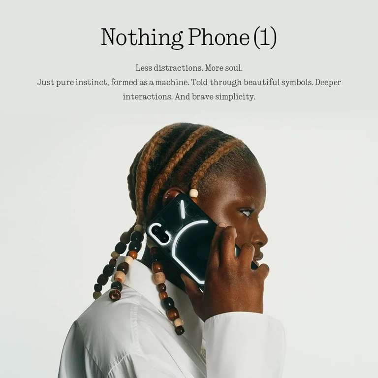 Смартфон Nothing Phone (1) глобальная версия 8/256 ГБ, черный (из-за рубежа, при оплате картой OZON)