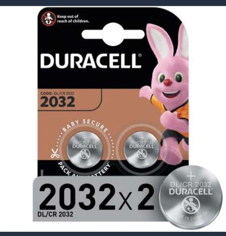 Батарейки Duracell 2032 3V 2шт