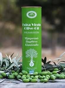 Оливковое масло Extra Virgin Греция, металлическая канистра 1 л (по ozon карте)