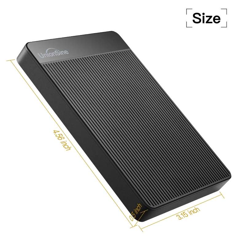 Внешний жесткий диск HDD UnionSine HD2510, 500 ГБ, USB 3.0