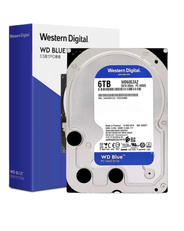 Жёсткий диск Western Digital WD Blue WD60EZAZ 6Тб новый (из-за границы)
