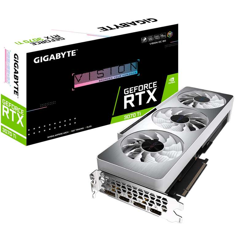 Видеокарта Gigabyte GeForce RTX 3070 Ti 8 ГБ (GV-N307TVISION OC-8GD)