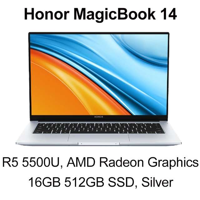 Ультрабук Honor MagicBook 14 Ryzen AMD R5 5500U, 16 + 512 Гб SSD, 14 дюймов