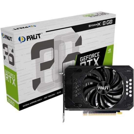 Видеокарта Palit GeForce RTX 3060 StormX 8Gb (NE63060019P1-190AF)