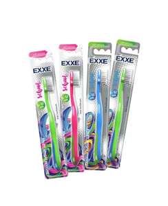 Детская зубная силиконовая щетка Exxe School 6-12 лет Мягкая 1-10052379 в ассортименте