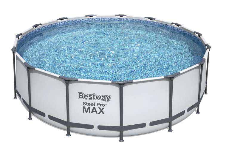 [РнД] Каркасный бассейн Bestway Steel Pro Max 56438 457х457х122см (комплект: фильтр-насос, лестница, тент, ремкомплект) + 4920 бонусов