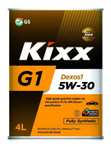 Синтетическое моторное масло Kixx G1 Dexos1 5W-30 SN Plus, 4 л