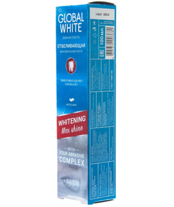 Зубная паста Global White Whitening Max Shine 30 мл (возврат 97% баллами)