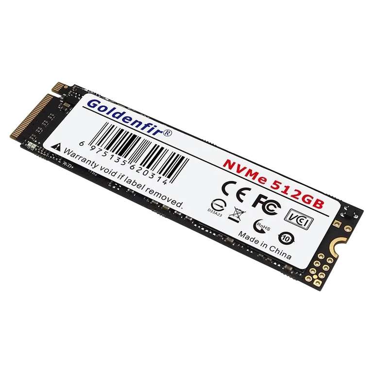 SSD накопитель Goldenfir JNVME 512GB за $23, 1TB за $40.4 (~3762 ₽)