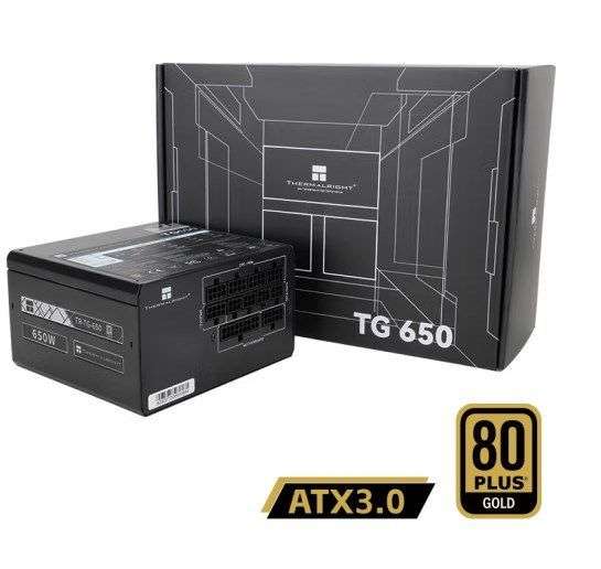 Блок питания Thermalright TR-TG650 80 Plus Gold, ATX 3.0 (из-за рубежа) (цена с ozon картой)
