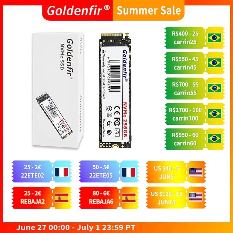 M2 SSD Goldenfir NVMe 1tb