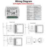 Умный выключатель GIRIER Tuya ZigBee 3,0