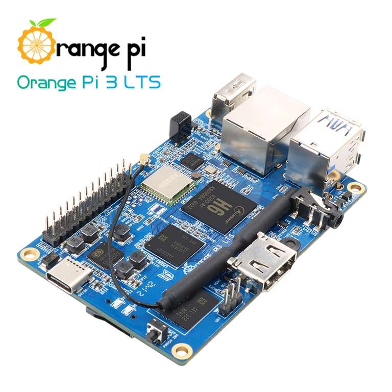 Одноплатный компьютер Orange Pi 3 LTS 2G8G EMMC с HDMI + WIFI + BT5.0